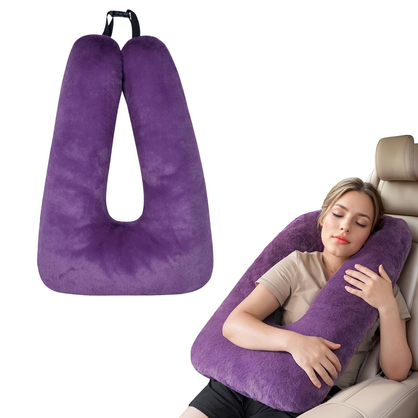 Travel Pillows for Car Back Seat U Shaped Travel Pillow Cushion Car Pillow for Family Sleeping Airplane Adults and Children Head Neck and Body Support Long Distance Journey Accessories