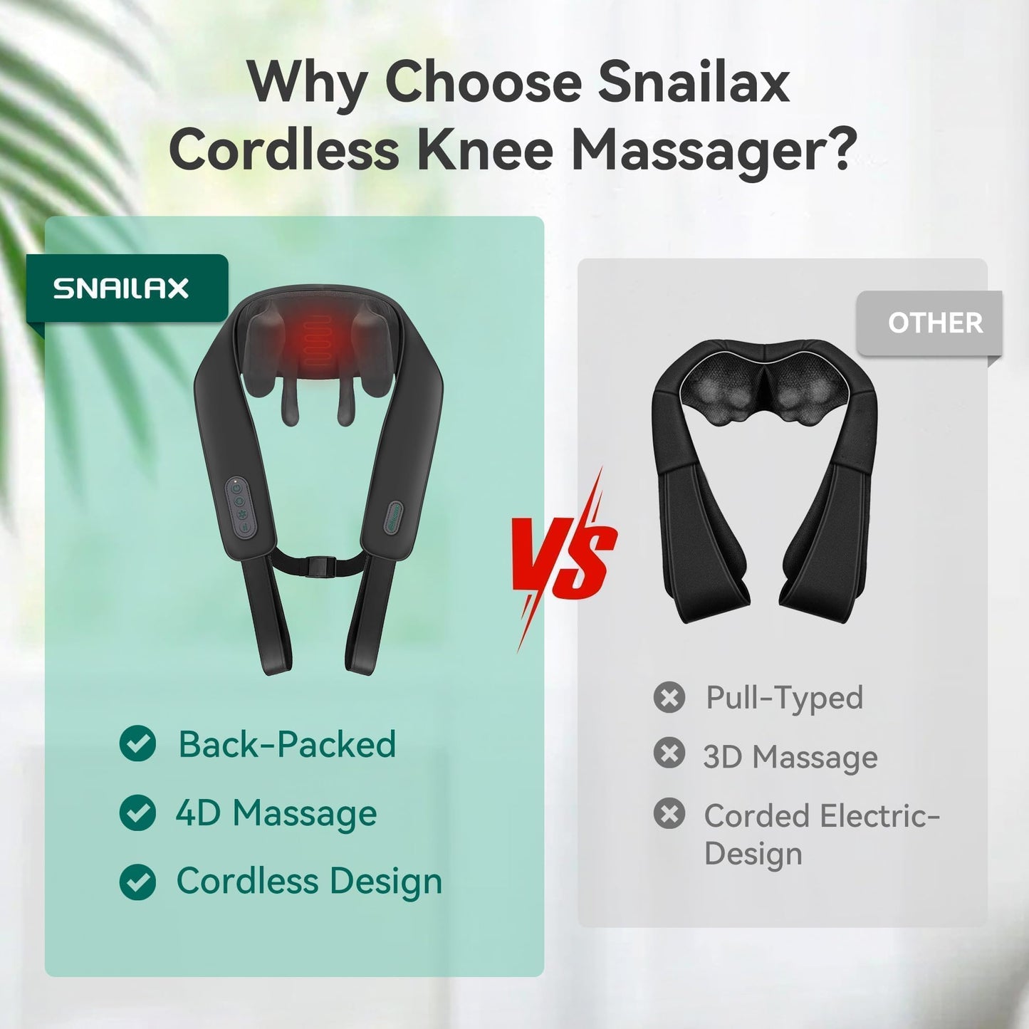 Snailax Cordless Neck Shoulder Massager with Heat for Pain Relief Deep Tissue, Upgarded 4D Kneading, Shiatsu Back Neck Massager Pillow for Neck, Shoulders Back, Gifts for Men Women Mom Dad