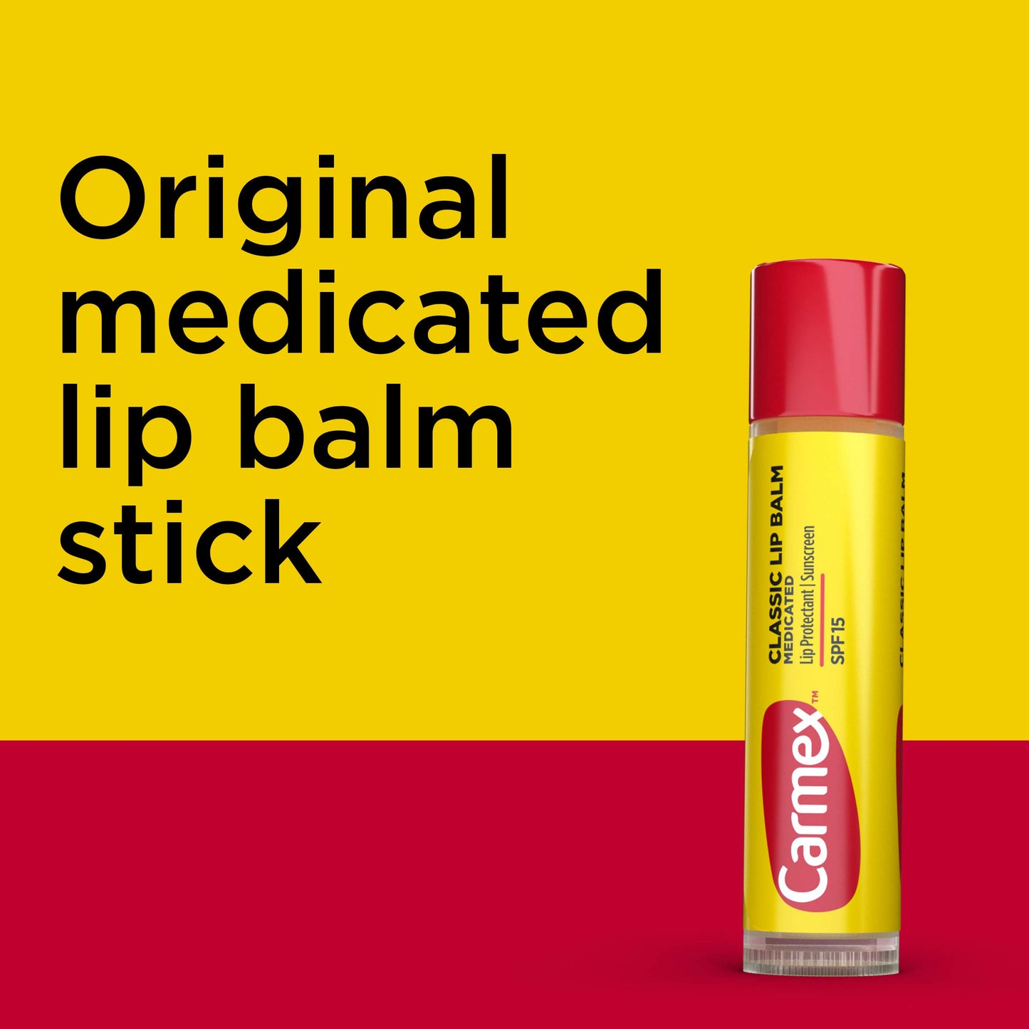 Carmex Classic Medicated Lip Balm Sticks, Lip Moisturizer for Chapped Lips, 9 Count (3 Packs of 3)