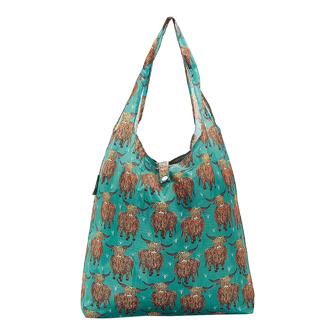 ECO CHIC Foldable Reusable Grocery Bags - Foldable Grocery Bags - Lightweight, Recycled & Reusable Shopping Bag - Waterproof, Packable Tote Fitting in Fine Grocery Bag Carrier