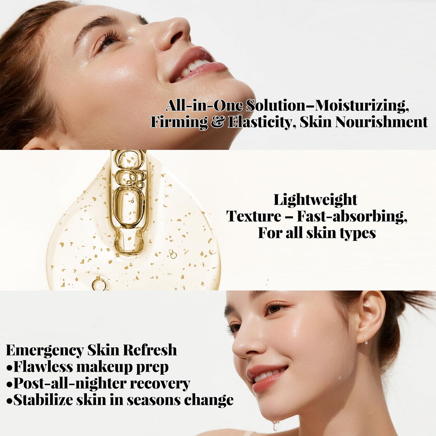 24K Gold Serum for Face-Anti Aging Serum,Brightening & Ultra Hydrating Korean Skincare-Reduces Wrinkles, Repairs Skin Barrier for Youthful Glow-55ml