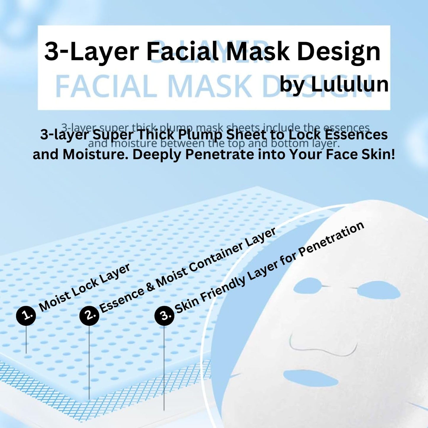 Lululun 7 EA Hydrating Face Mask for Women & Men, Moisturizing Face Masks Skincare with Billberry Leaf & Cranberry Extracts, Daily Face Mask Sheets & Facial Sheet Masks Japanese Skincare, PINK DAILY