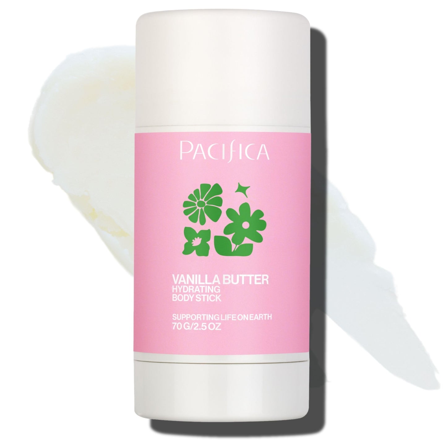 Pacifica Vanilla Butter Moisturizing Balm Stick – Solid Body Lotion for Instant Dry Skin Relief Moisture Balm, Shea Butter & Vanilla Formula Vegan & Cruelty-Free Clean Skincare 2.5 oz