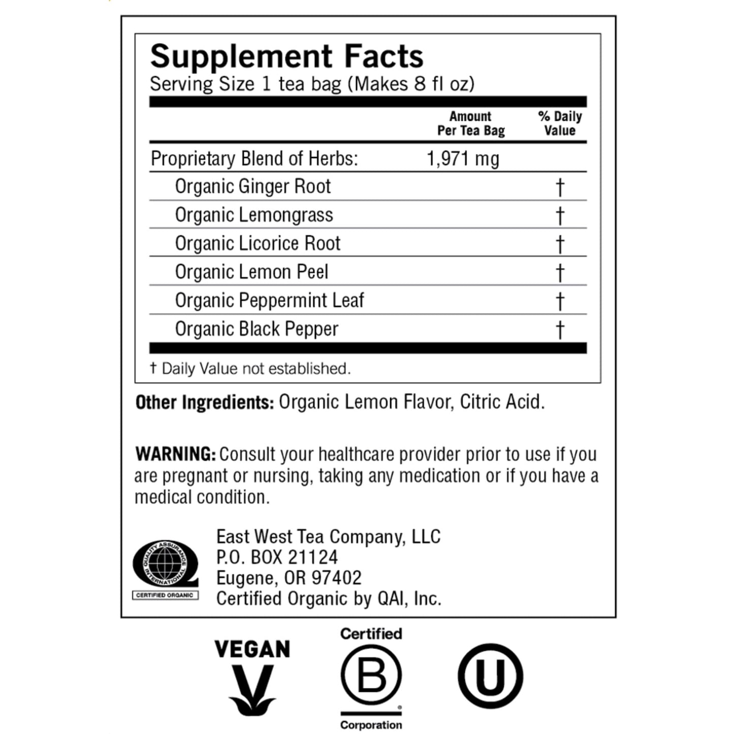 Yogi Tea Lemon Ginger Tea Bags, 16 ct