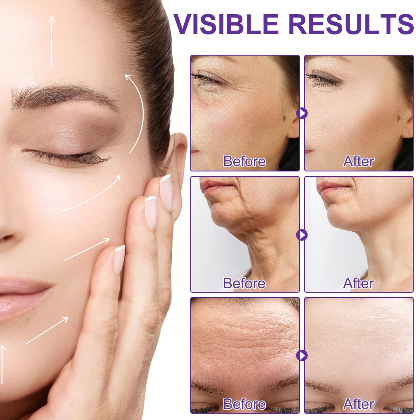 Firming Serum Stick with Retinol, Firming Stick for Face and Neck for Deep Wrinkles, Retinol Skin Booster Serum Stick, Skin Tight, Lifting Sagging Skin,Anti Aging,Reduce Wrinkles & Fine Lines, Nourish