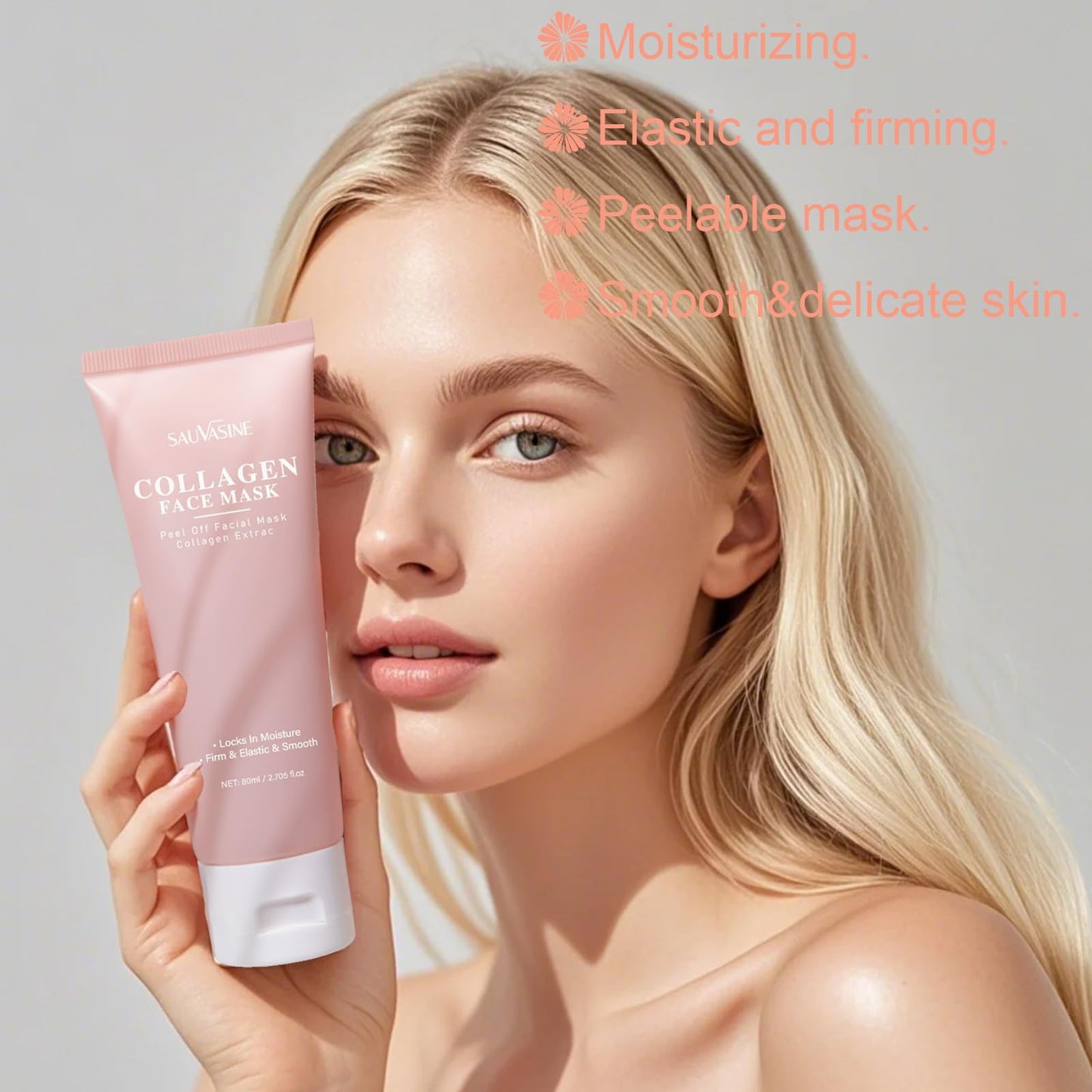 Reepic Cosmer Collagen Overnight Wrapping Peel Off Face Mask - Deep Hydration Care, Reduce Sagging & Dullness, Hydrolyzed Collagen Glass Skin Peel Off Mask, Korean Skincare