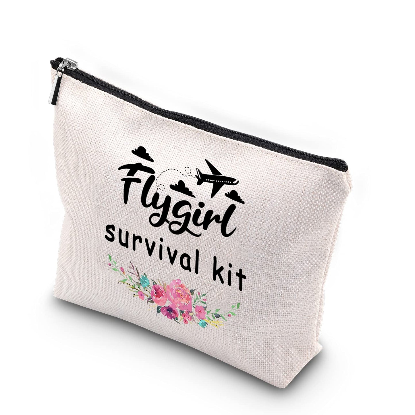 Generic WCGXKO Flygirl Survival Kit Flight Attendant Gift Zipper Pouch Travelling Bag for Stewardess Flight Crew (Flygirl Survival)
