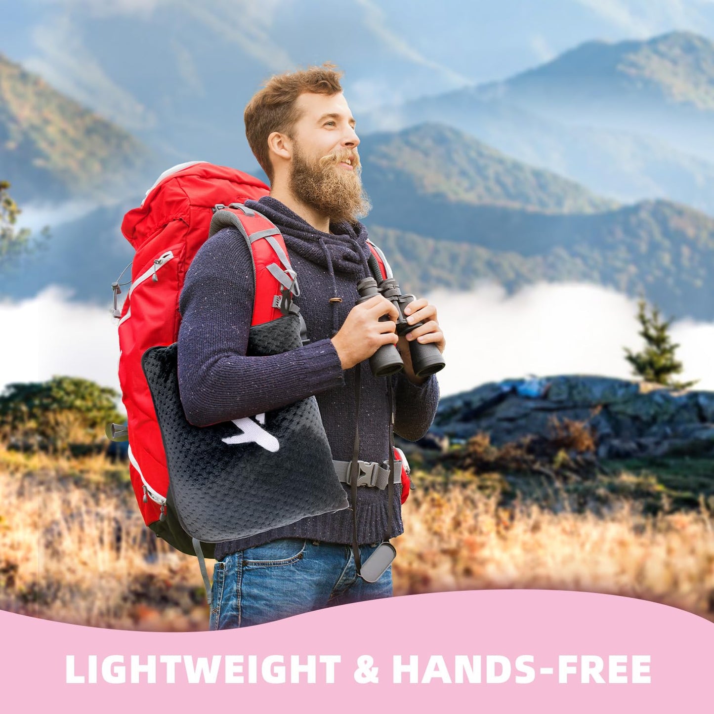 Nenolix 3 in 1 Travel Blanket Pillow Set - 350 GSM Thick Travel Blanket Airplane Compact with Bag, Soft Bag with a Pocket, Inflatable Travel Pillow for Camping & Car Trip (Dark Grey)