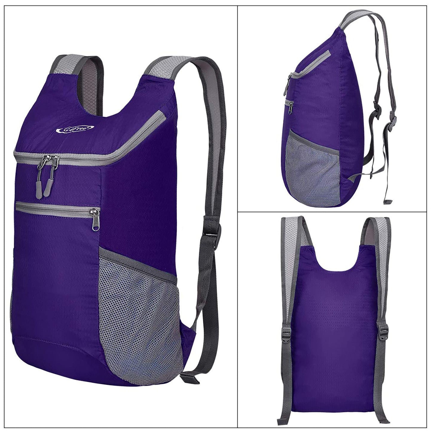 G4Free Lightweight Packable Hiking Backpack for Men Women Small Hiking Daypacks Foldable Shoulder Pack Casual Outdoor Bag 11L