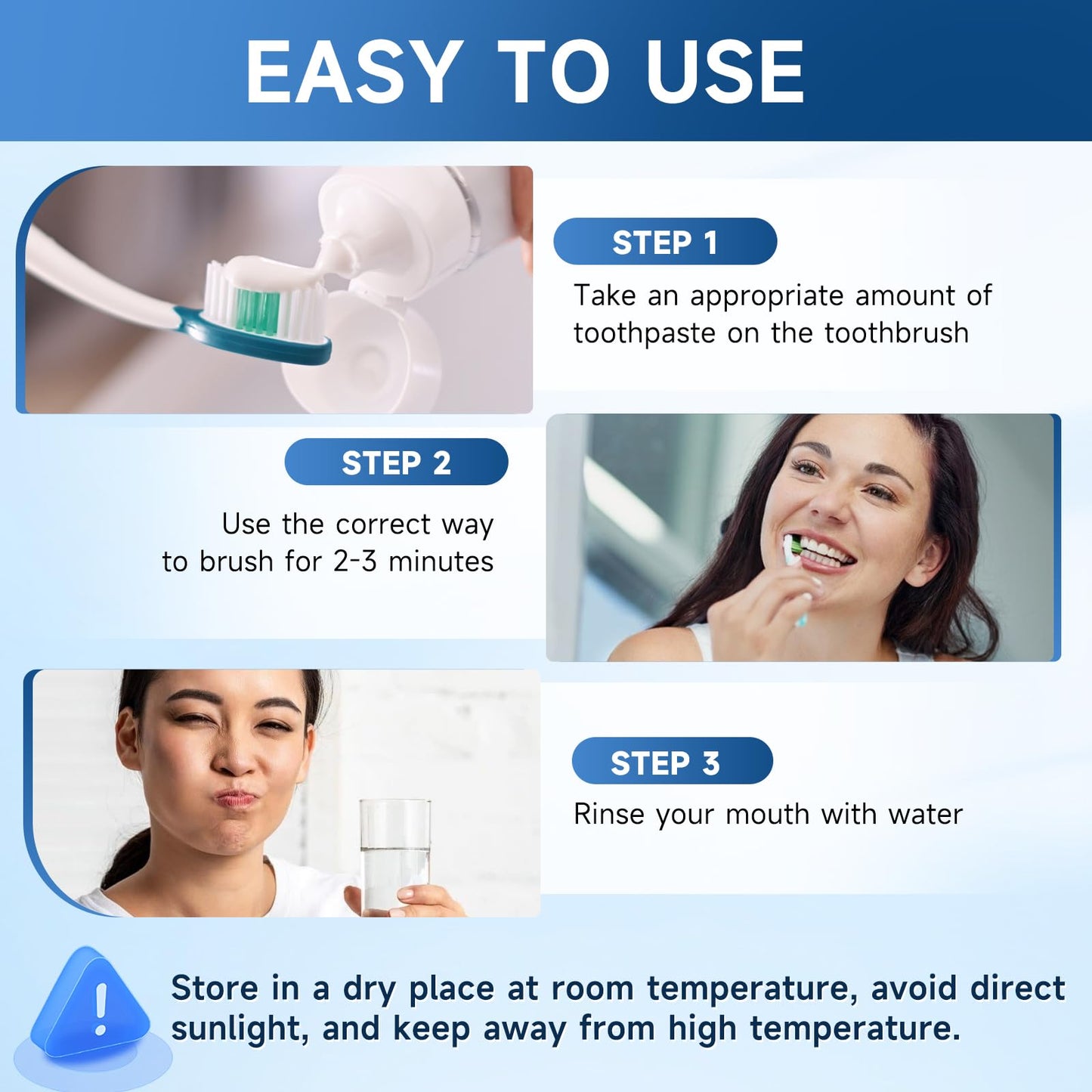 Set 2-Pack Hydroxyapatite Toothpaste for Teeth Remineralization, Enamel Repair, Sensitivity Relief & Whitening Fluoride-Free, Deep Cleaning Care, Fresh Breath