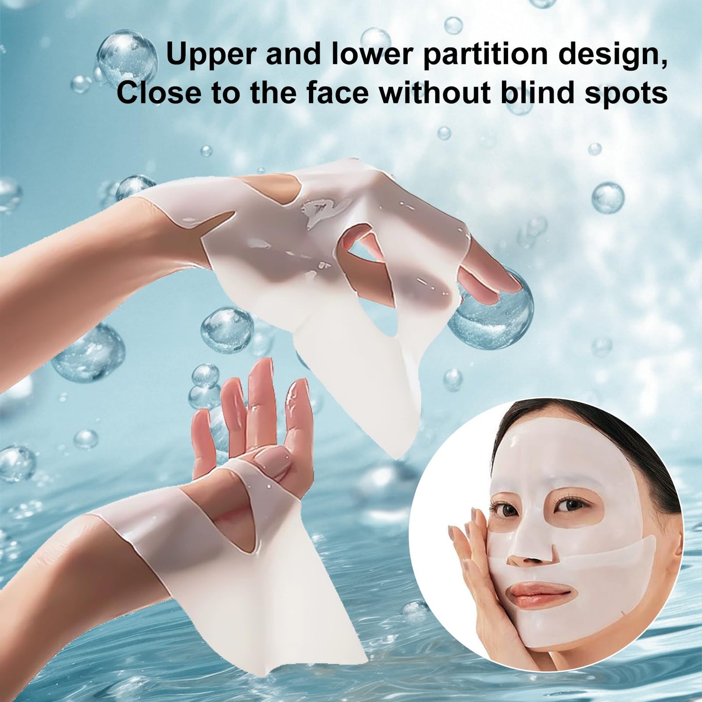 Real collagen overnight gel facial mask, lasting skin care, wrinkle prevention and moisturizing, improving elastic skin softness, sensitive skin care, female collagen facial mask 28g × 5 pieces