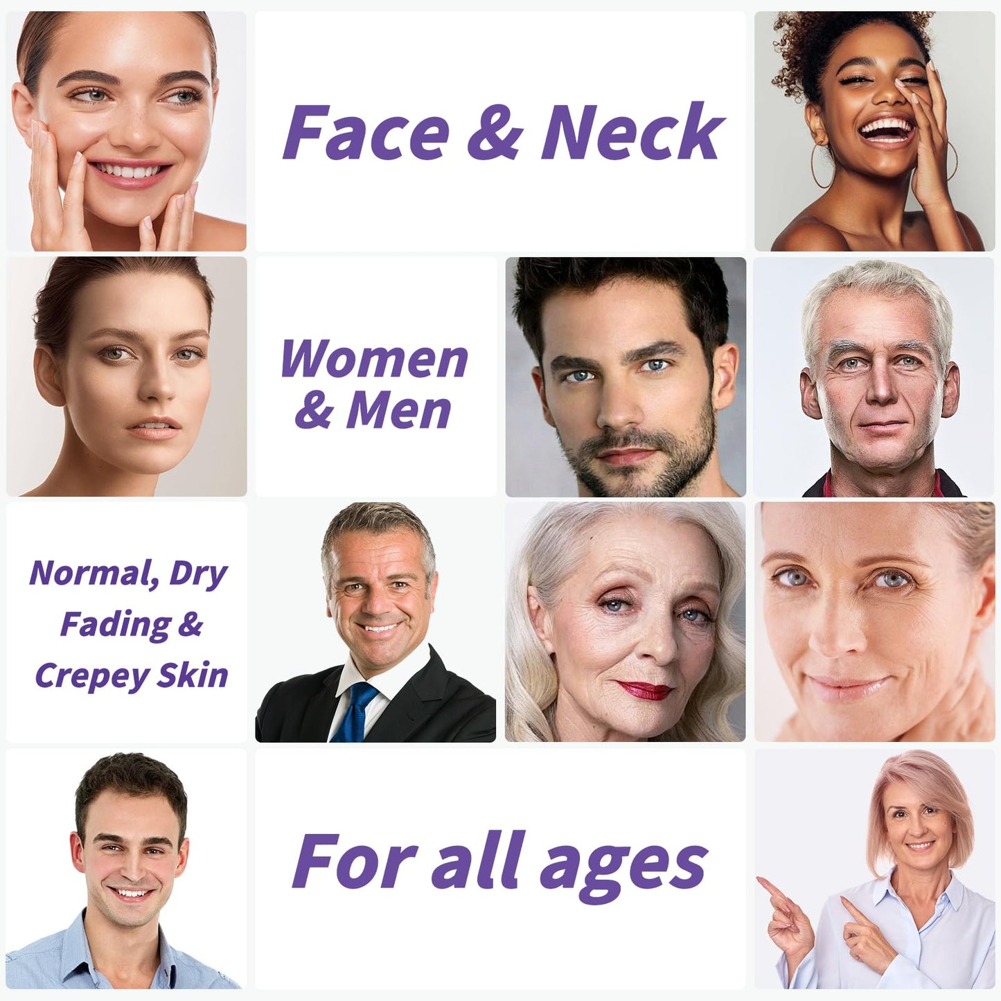 Unes Neck Firming Cream for Women & Men, Day & Night Face Moisturizer Cream for Hydration and Anti-Aging, Deep Tighten and Lift Neck with Retinol & Collagen(1.86 oz)