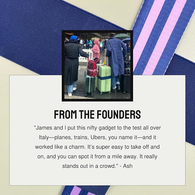 Cincha Travel Adjustable Luggage Strap, Fits Carry-On and Checked Bags, TSA Approved, Shark Tank Brand, Premium Travel Accessory (Black)