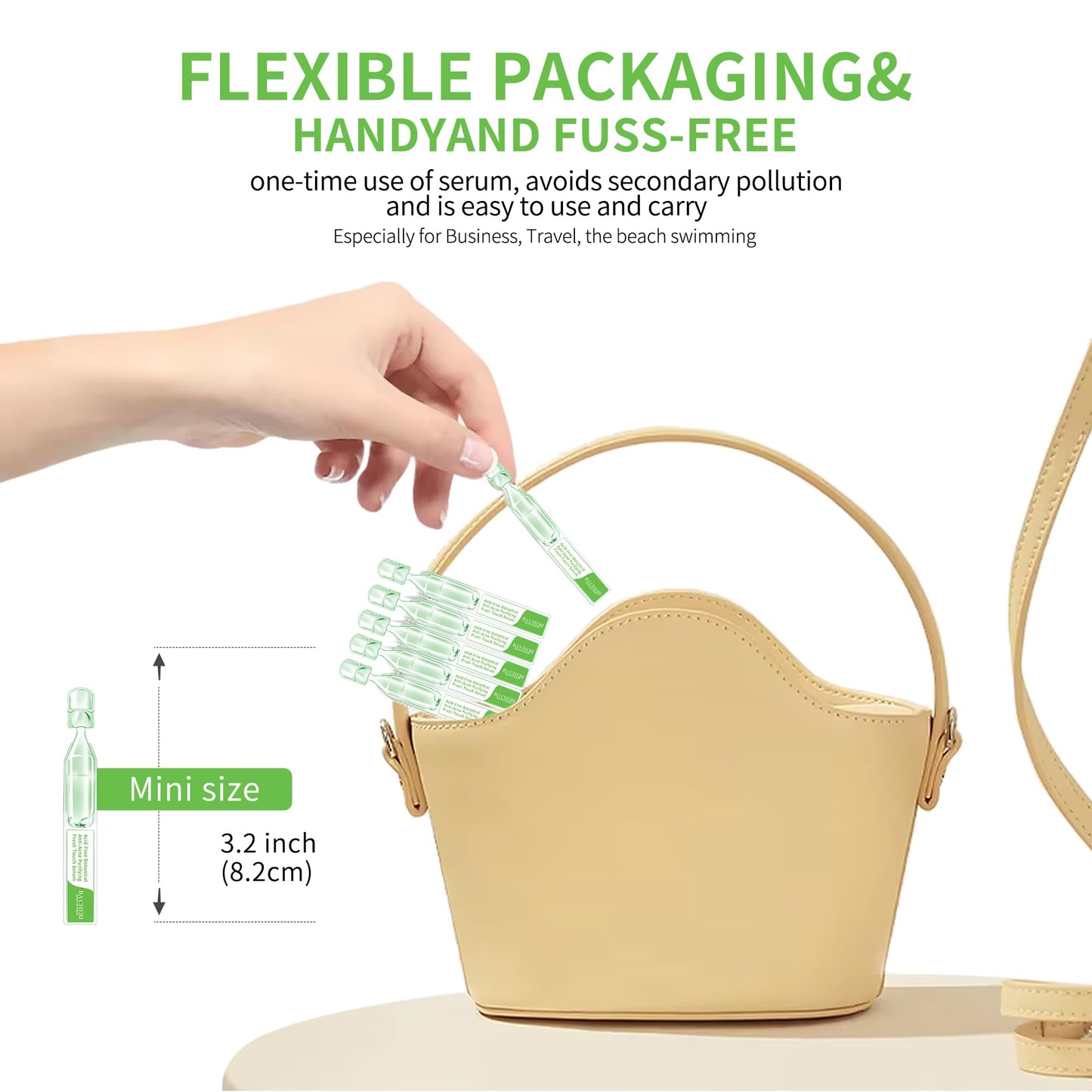 Gentle Botanical Acne Treatment for Face – Acid-Free Spot Facial Serum with Niacinamide & Witch Hazel, Soothes Redness & Controls Breakouts for Sensitive, Oily & Acne-Prone Skin – 1.2 ml × 30 Ampoules