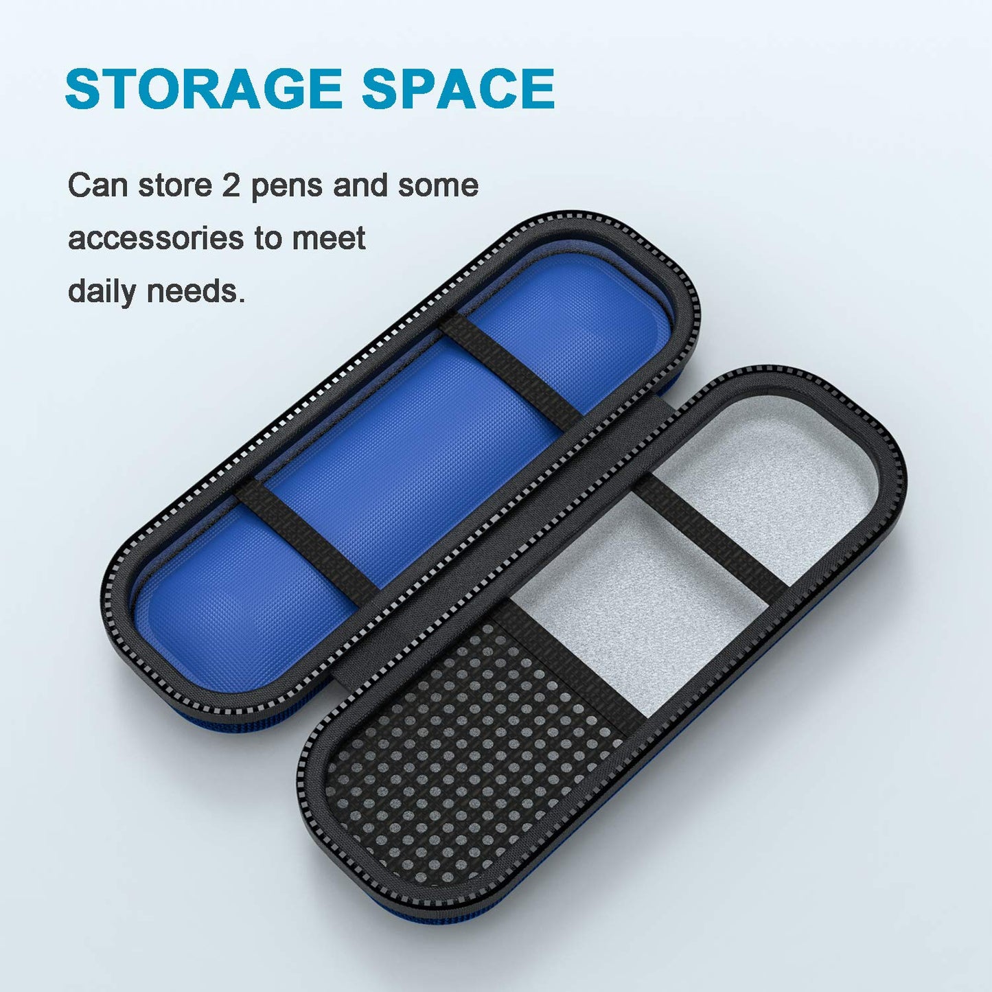 SHBC Compact Insulin Cooler Travel case for Diabetics Carrying On, Working, Office, etc. Well-Organized Small Bag for Medication Cooling Insulation Epi Pen Carrying Case with One Ice Pack Blue