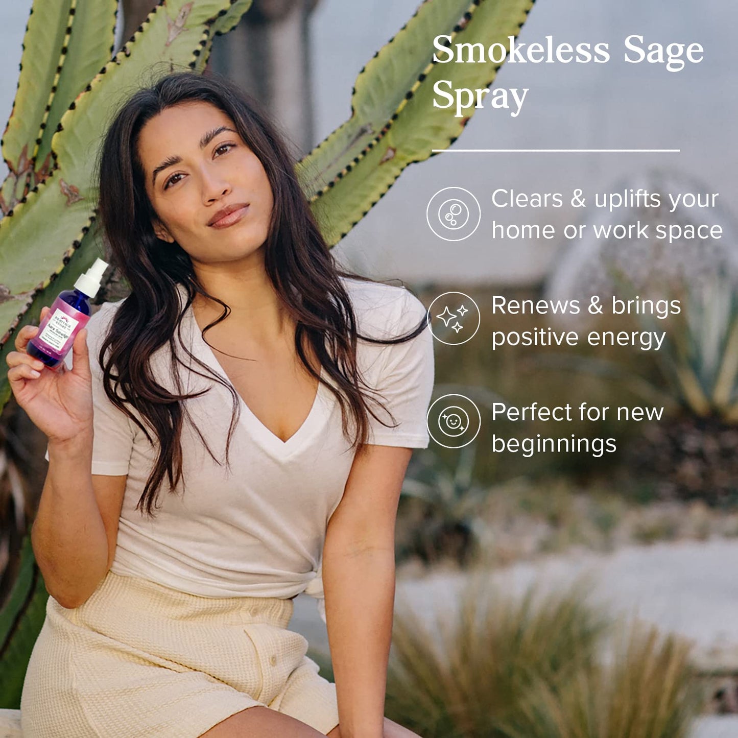 Heritage Store Aura Smudge Smokeless Sage with Juniper, Cleansing & Uplifting Spray for Positive Energy, Clean, Simple Alternative to Smudge Sticks & Burning Sage, Paraben Free, Vegan, 4oz
