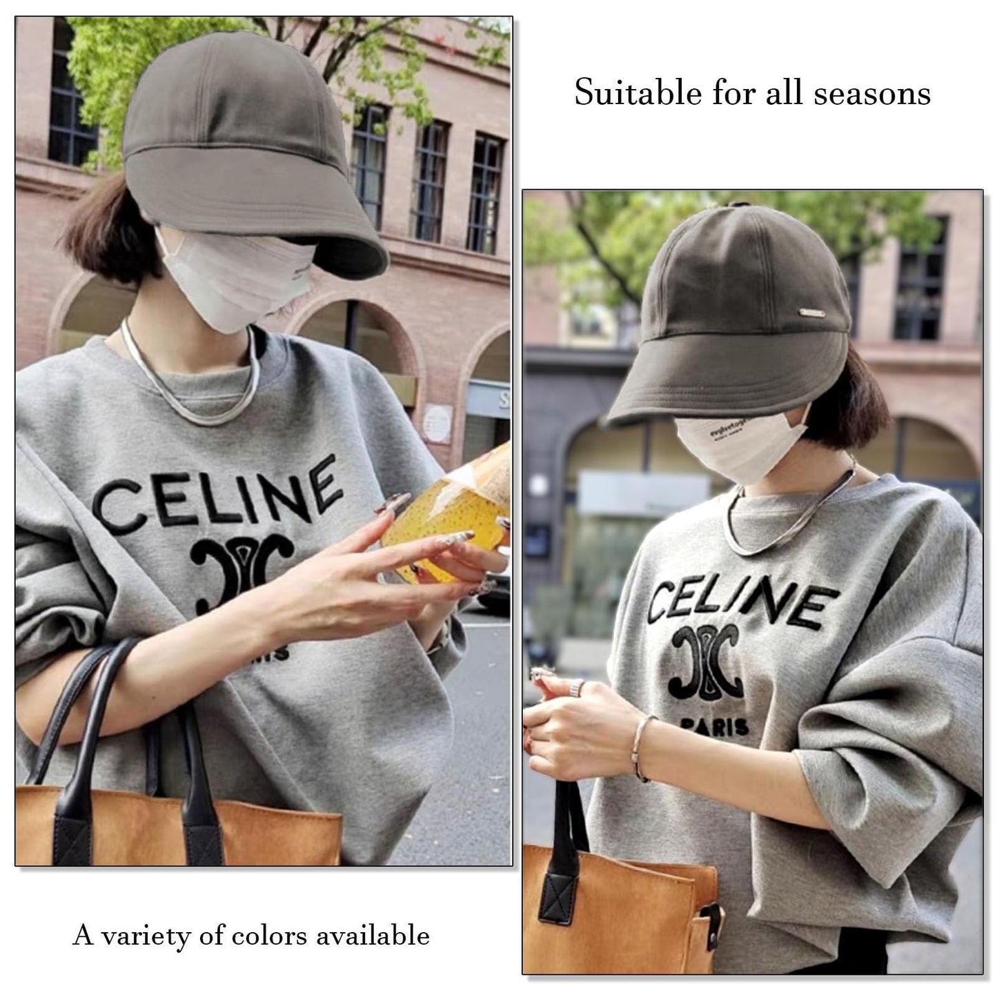 Sunhats for Women UV Protection Ponytail Hat Packable Hats for Women Travel UPF 50 Hats for Men Adjustable Cap Gray