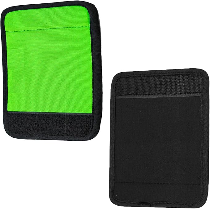 5pcs Neoprene Luggage Handle Wrap for Suitcase Identifier Luggage Makers Covers Wraps Travel Accessories - Fluorescent Green
