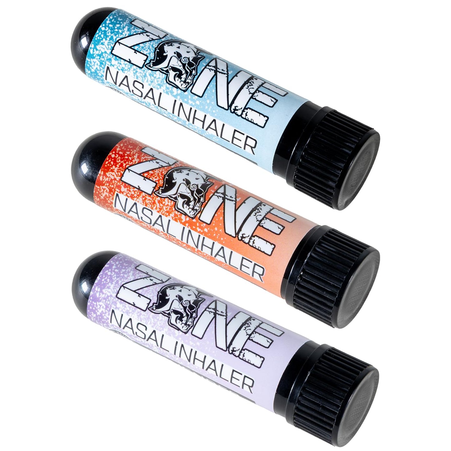 Zone Essential Oil Nasal Inhaler – Sinus Relief, Stress & Anxiety Support, Relaxation Aid – Natural Aromatherapy Stick – Made in USA (Peppermint, Spearmint, Lavender 3-Pack)