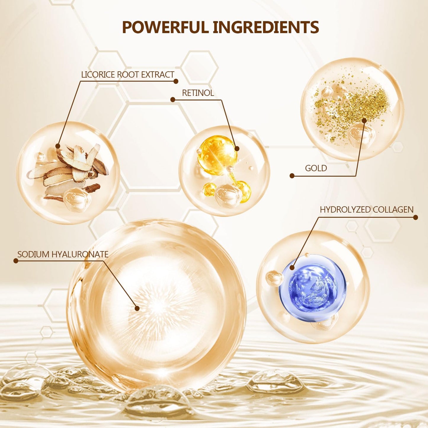 Yargkos 24K Gold Eye Mask 60Pcs, 5 Portable Golden Collagen Under Eye Patches, 30 Pairs Women Men Hydrating Undereye Gel Pads for Dark Circles Puffy Eyes Puffiness Wrinkle Eye Bag Treatment