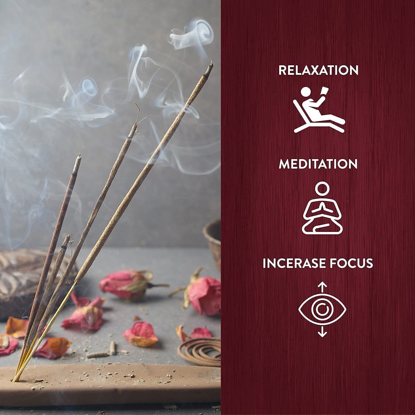 HEM Premium Buddha Bliss Masala Incense Sticks | Natural Fragrance for Meditation, Focus, and Aromatherapy | Air Purifier & Cleansing | 12 Pack Gift Set (15g Each) | Buring time of 30-40 mins.