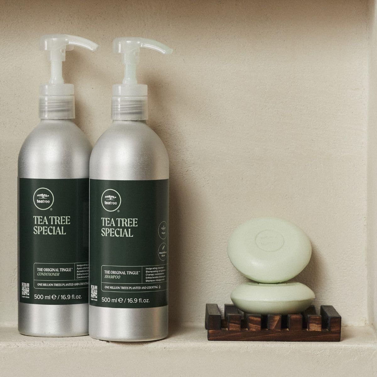 Tea Tree Special Shampoo Bar, Deep Cleans, Refreshes Scalp, Especially Oily Hair, For All Hair Types, 2.8 oz