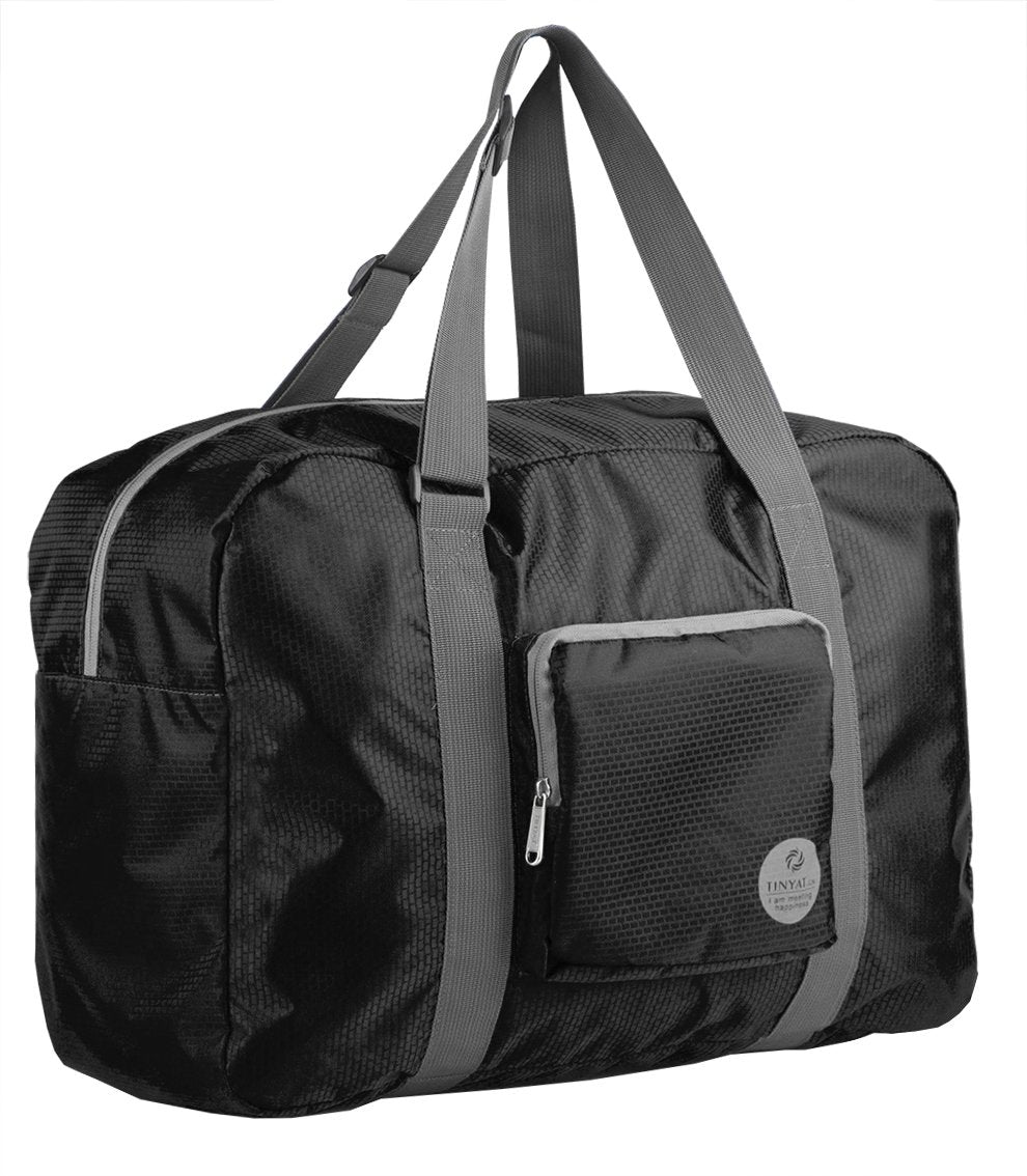 WANDF For Spirit Airlines Personal Item Bag 18x14x8 Foldable Travel Duffel Carry on Weekender Overnight for Women Men