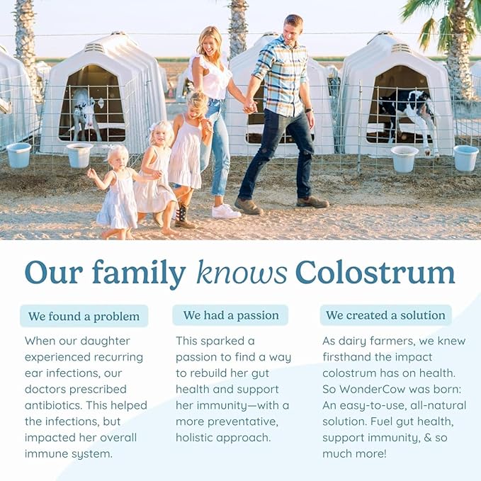 Colostrum Supplement Powder for Gut Health, Immune Support, Muscle Recovery & Wellness | Natural IgG Pure Whole Bovine Colostrum Superfood, Vanilla, 30 Servings