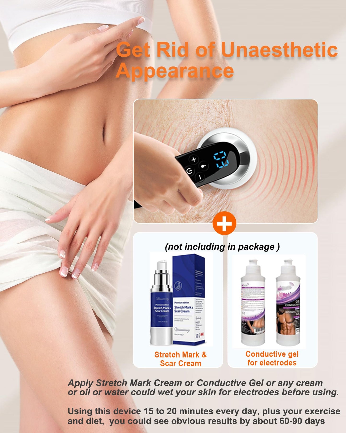 Body Sculpting Machine - Professional Cordless Handheld Body Shaping Massager Tool - Suitable for Belly, Waist, Arms, Leg, Home Tool for Women