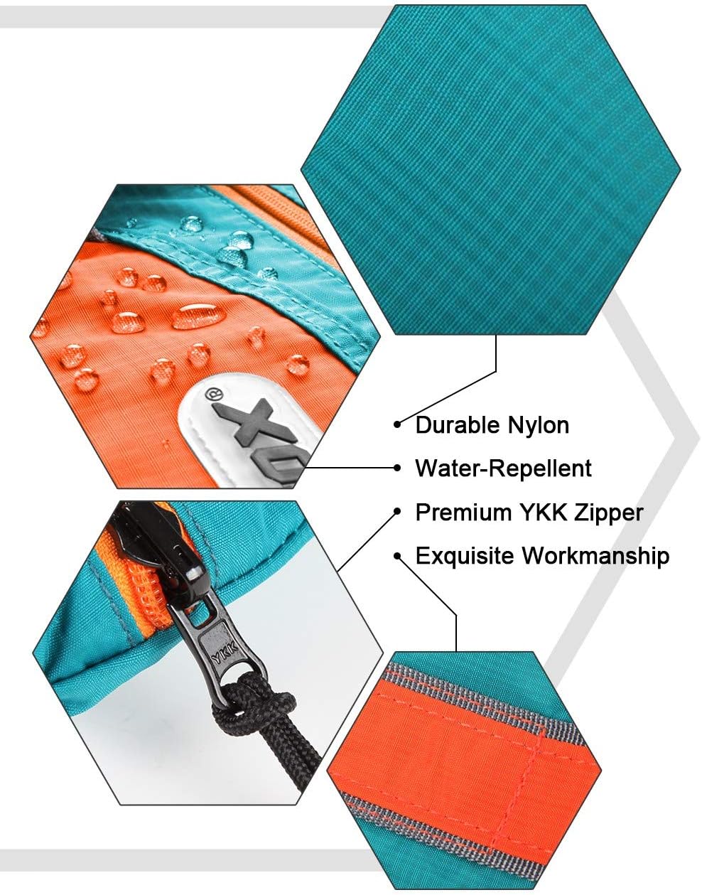 GOX Foldable Bags for Travel Duffel Bag Packable Tote Bag Carry on Luggage Weekender Overnight Bag for Women (Turquoise)