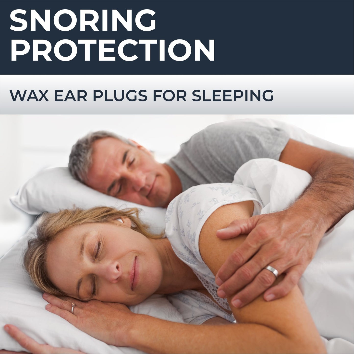 PQ Wax Ear Plugs for Sleep - 6 Silicone Wax Earplugs for Sleeping and Swimming - Gel Ear Plugs for Noise Cancelling, Ear Protection - Sleeping Earplugs with Sound Blocking 32 Db (6-Pillows). White