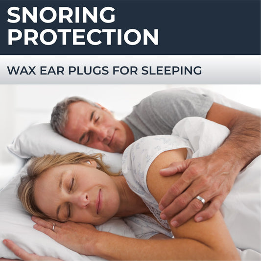 PQ Wax Ear Plugs for Sleep - 6 Silicone Wax Earplugs for Sleeping and Swimming - Gel Ear Plugs for Noise Cancelling, Ear Protection - Sleeping Earplugs with Sound Blocking 32 Db (6-Pillows). White