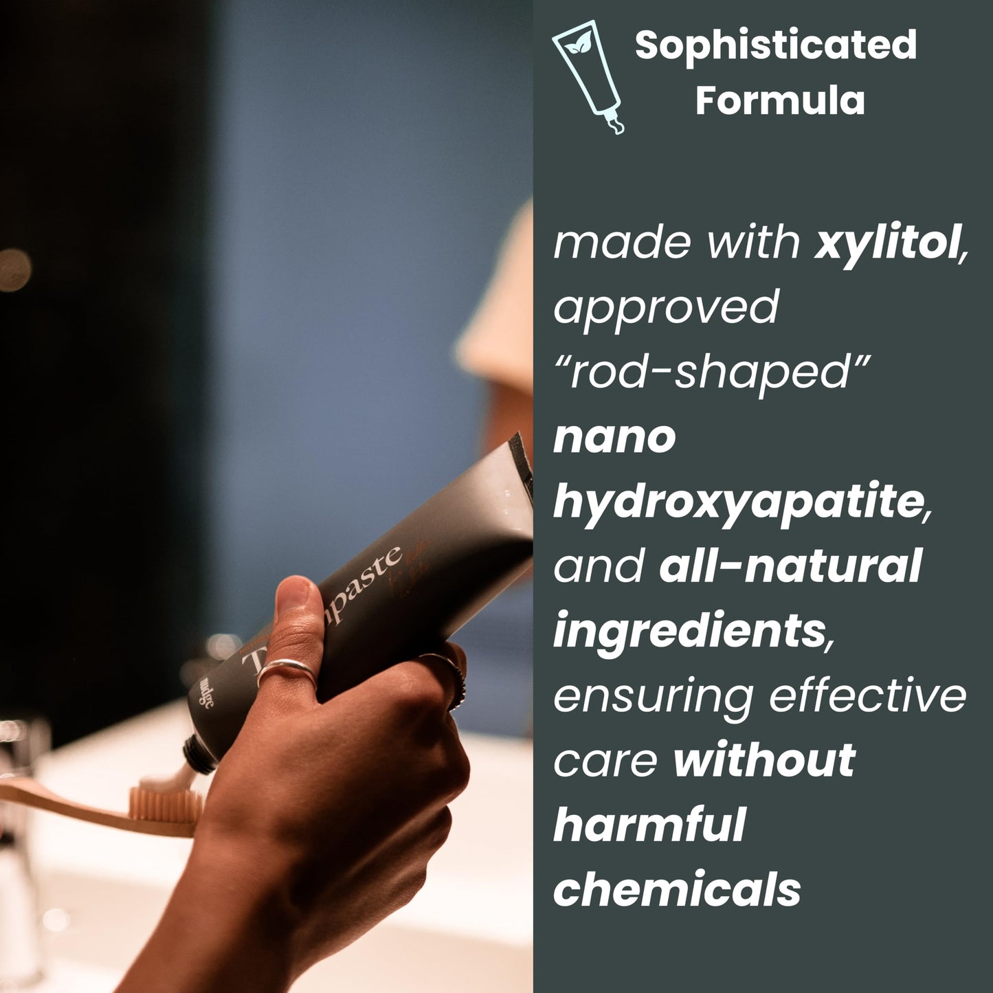 Nudge 10% Nano Hydroxyapatite Toothpaste, Remin+™ Formula with Vitamin E, Fluoride-Free, SLS-Free, Helps Remineralize Enamel, Supports Dry Mouth Relief and Sensitive Teeth, Mint, 4 oz (Pack of 2)