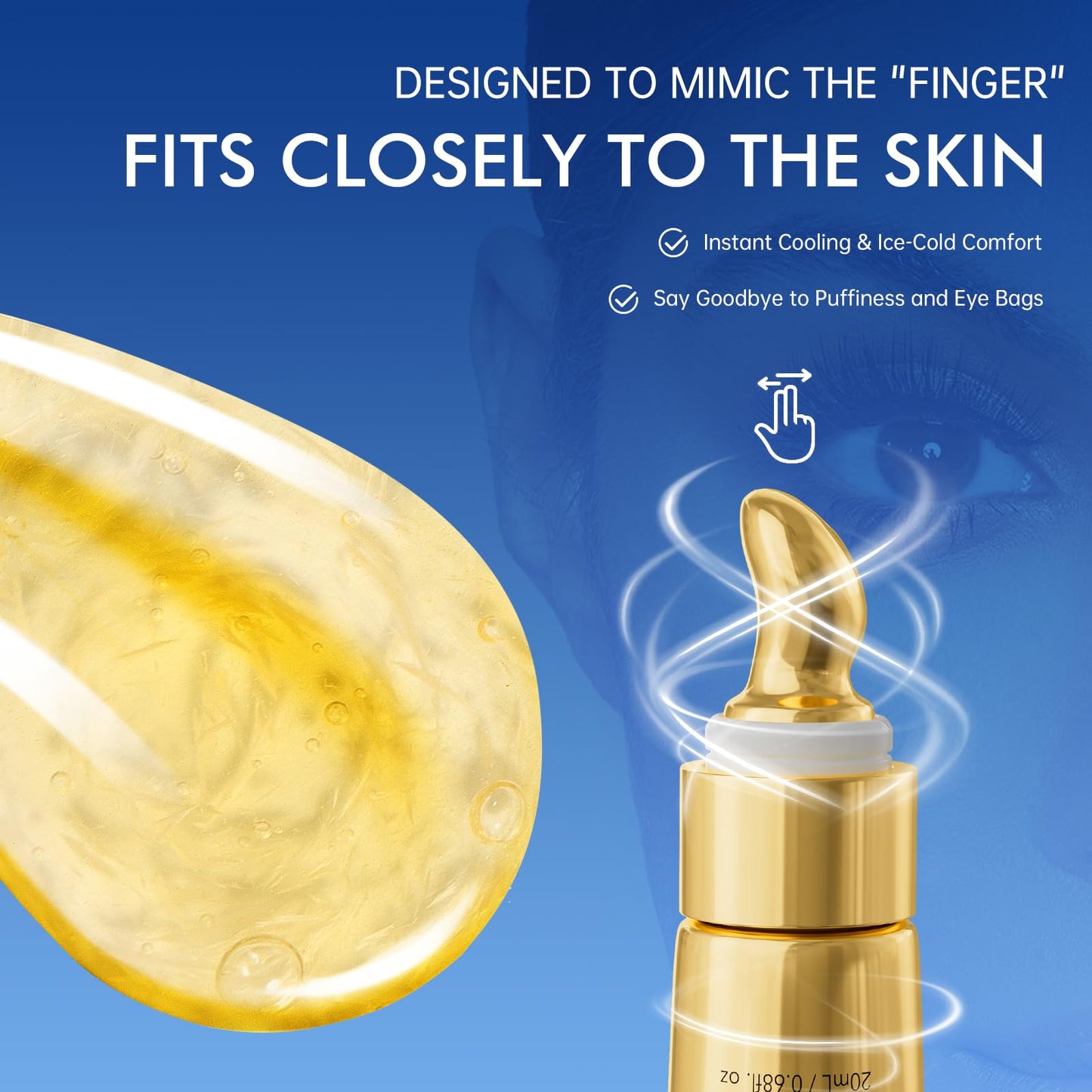 6% Caffeine Eye Cream for Dark Circles - Rapid Wrinkle Repair, 1% Retinol Eye Serum for Under Eyes Bags, Anti-Aging Eyes for Men and Women 0.68 fl. oz