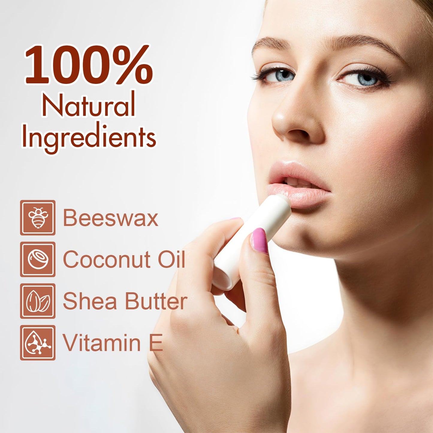 VISRIE 120 Pack Lip Balm Unlabeled, Natural Lip Balm Bulk Blank Tube, Personalized Lip Balms for Party Favors Adults and Bridal Shower Favors or Baby Shower Gifts-5 Flavors