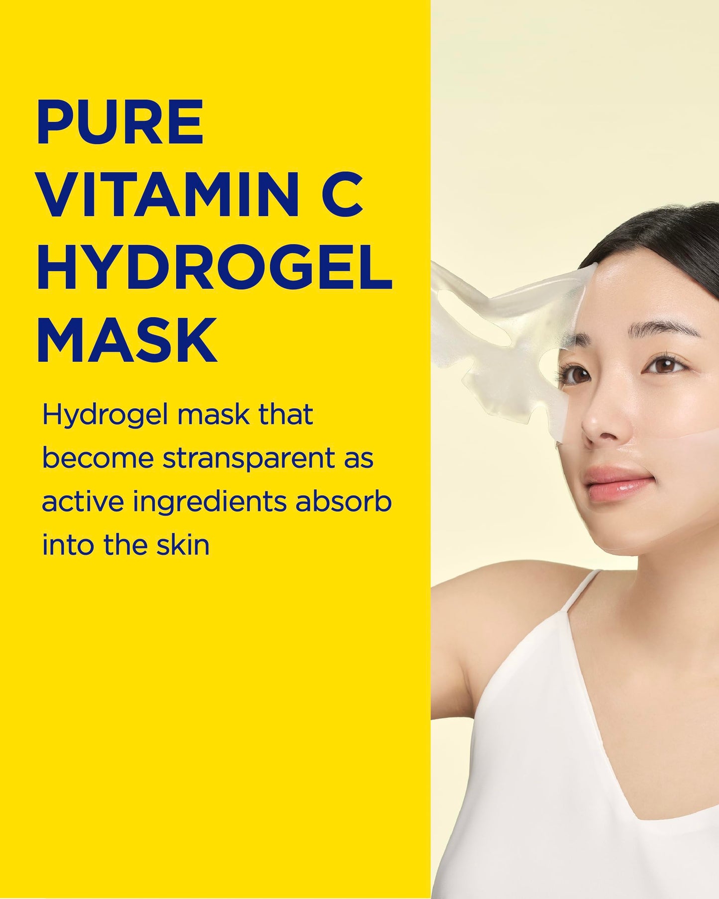 CKD Vita C Teca Blemish Shot Face Gel Mask with Vitamin C & Centella Asiatica (5ea) - Korean Hydrogel Mask for Glass Glow Skin, Dark Spot and Blemish Korean Skincare Routine