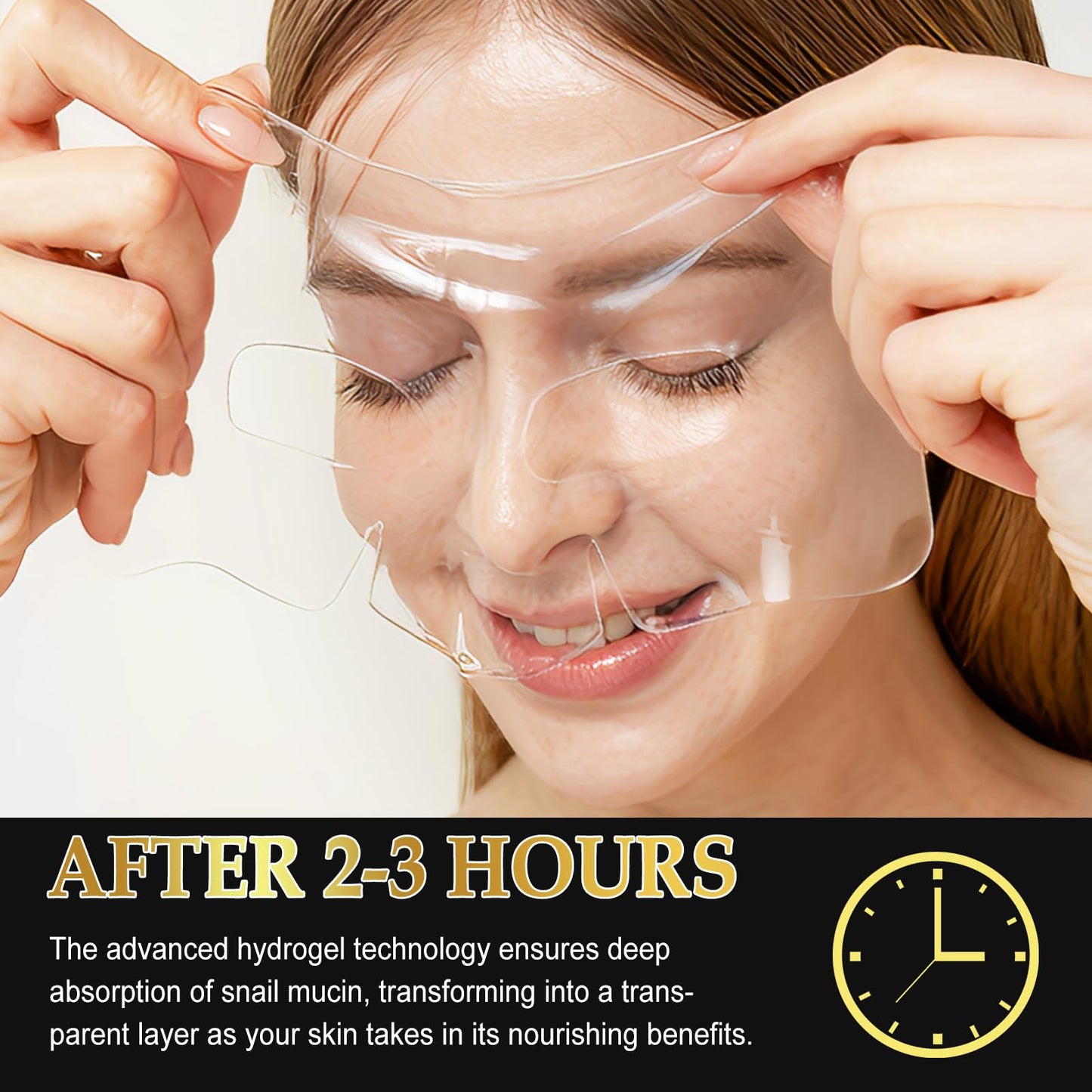 ITSDAWN 6 Pack Advanced Snail Mucin Glass Glow Face Masks, Collagen Face Mask, Hydrating Overnight Hydrogel Mask for All Skin Types