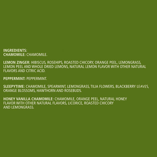 Celestial Seasonings Herbal Tea, Tea Sampler, 18 Count (Pack of 6)