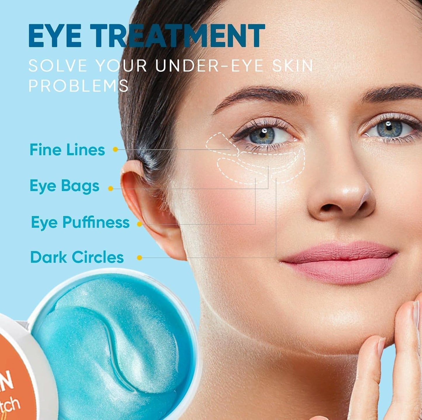 Under Eye Patches for Women: 30 Pairs of Hydrating Collagen Gel Eye Masks with Retinol & Hyaluronic Acid - Smooths Fine Lines & wrinkles/Delays Aging/Reduces Dark Circles & Eye Bags & Puffy Eyes