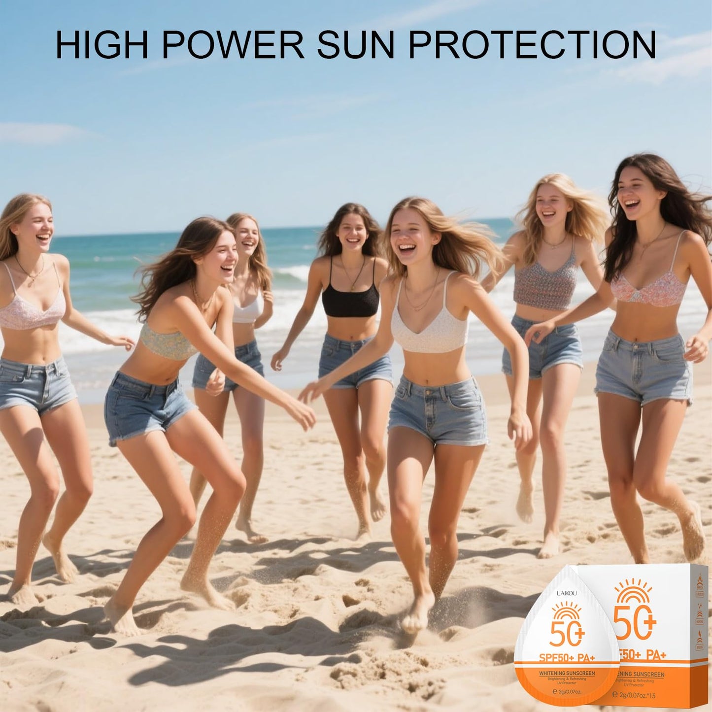 2g*15PCS Travel Size Sunscreen SPF50+ PA+ – Mini Sunscreen for Face & Body, Waterproof, Non-Greasy, Perfect for Outdoor, Beach, Daily Use, Summer Party & Thank You Gifts