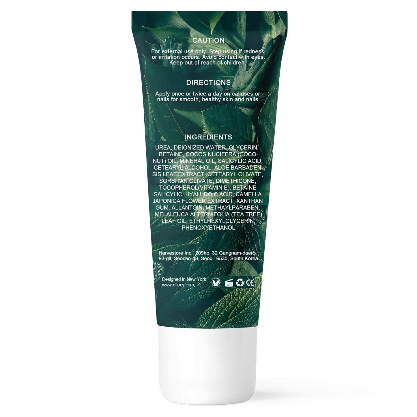 Ellocy 42% Urea Gel Max Plus Salicylic & Hyaluronic Acid - cracked heel repair callus remover gel for Elbows, Feet, and Hands, and cracked heel, calloused feet remover gel 4oz