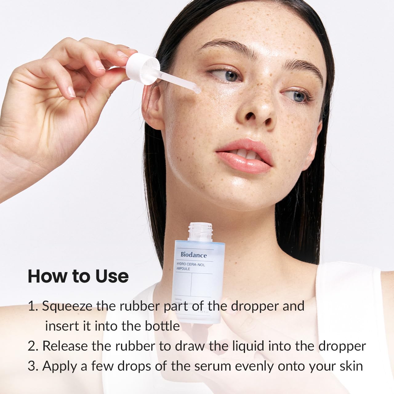 Biodance Hydro Cera-nol Ampoule, Intensive Moisturizing Serum, Deep Hydration & Soothing with Panthenol, Redness Reducing Serum, 1.69 fl. oz (50ml)