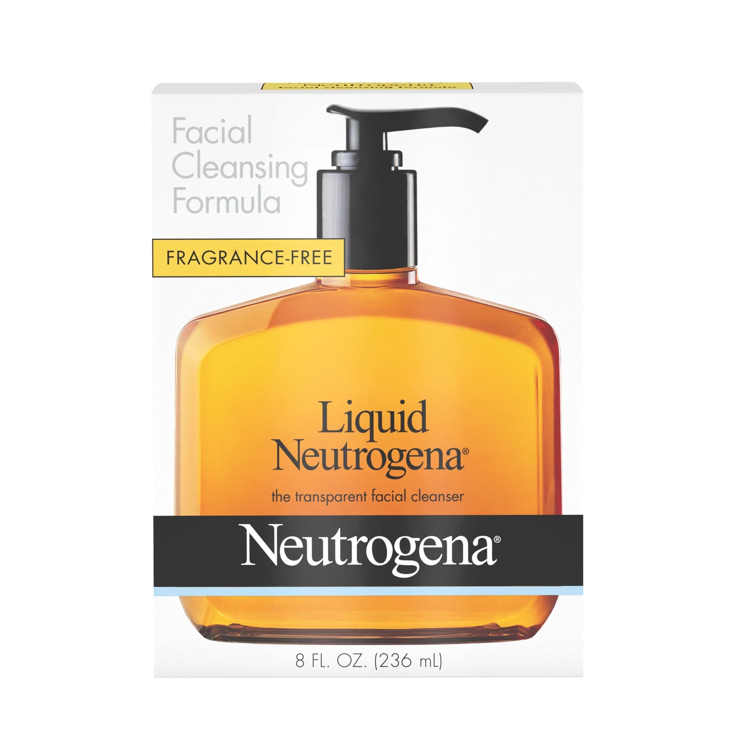 Neutrogena Liquid Gentle Foaming Face Wash with Glycerin, Oil-Free & Hypoallergenic Skin Care Cleanser, Fragrance-Free Moisturizing Facial Cleanser for Daily Use, 8 fl. oz