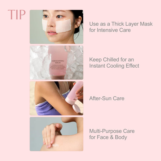 LA MUSE Oasis Soothing Serum(Pouch / 2.71 fl oz) | Gel Moisturizer for Face, Instant Soothing with Cica | Hydrolyzed Collagen, Hydro Boost for Deep Hydration & Radiance | Non-Sticky & Fast-Absorbing