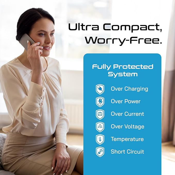 Ceptics Universal Travel Adapter Kit – 2 USA sockets, 2 USB-A (1x QC 3.0) and USB-C cable, Surge Protected, Plugs for EU, UK, China, AU, Japan - Use with Laptop, Phones, Cameras - ETL Tested