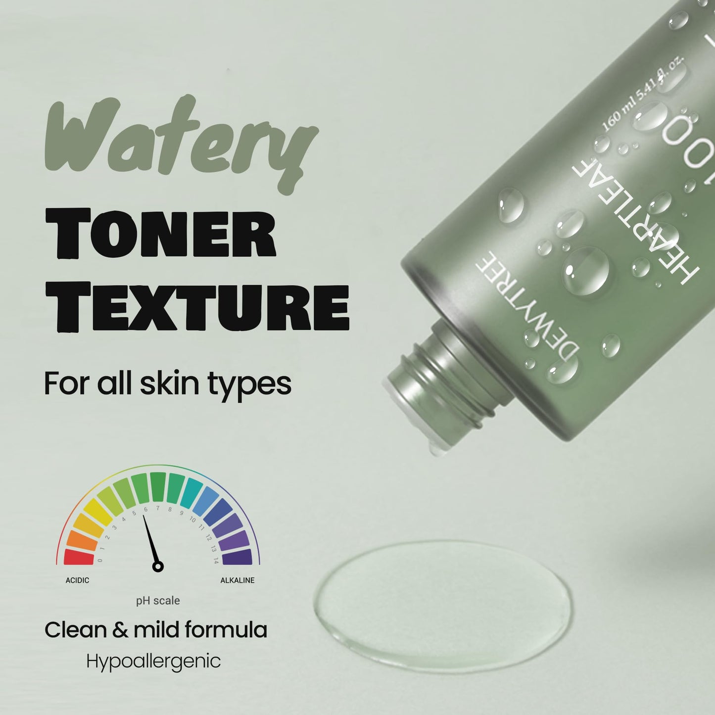 DEWYTREE Heartleaf 100 Toner | Korean Toner for Face w/Heartleaf Extract, Centella Asiatica & Rosemary Oil | Hydrating Toner for Sensitive Skin | Vegan Skin Care Toner (6.76 Fl. Oz.)