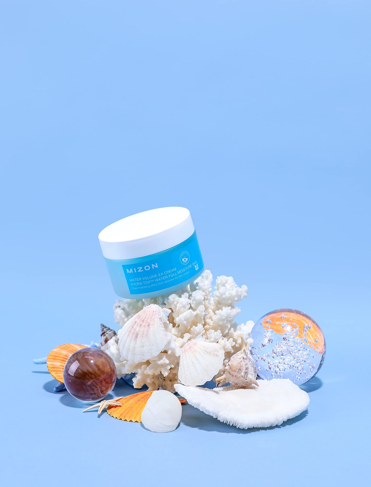 MIZON Water Volume EX Cream, Moisture Deep Hydration Cream Soft Skin Korean skin care (100ml/ 3.38 fl oz)