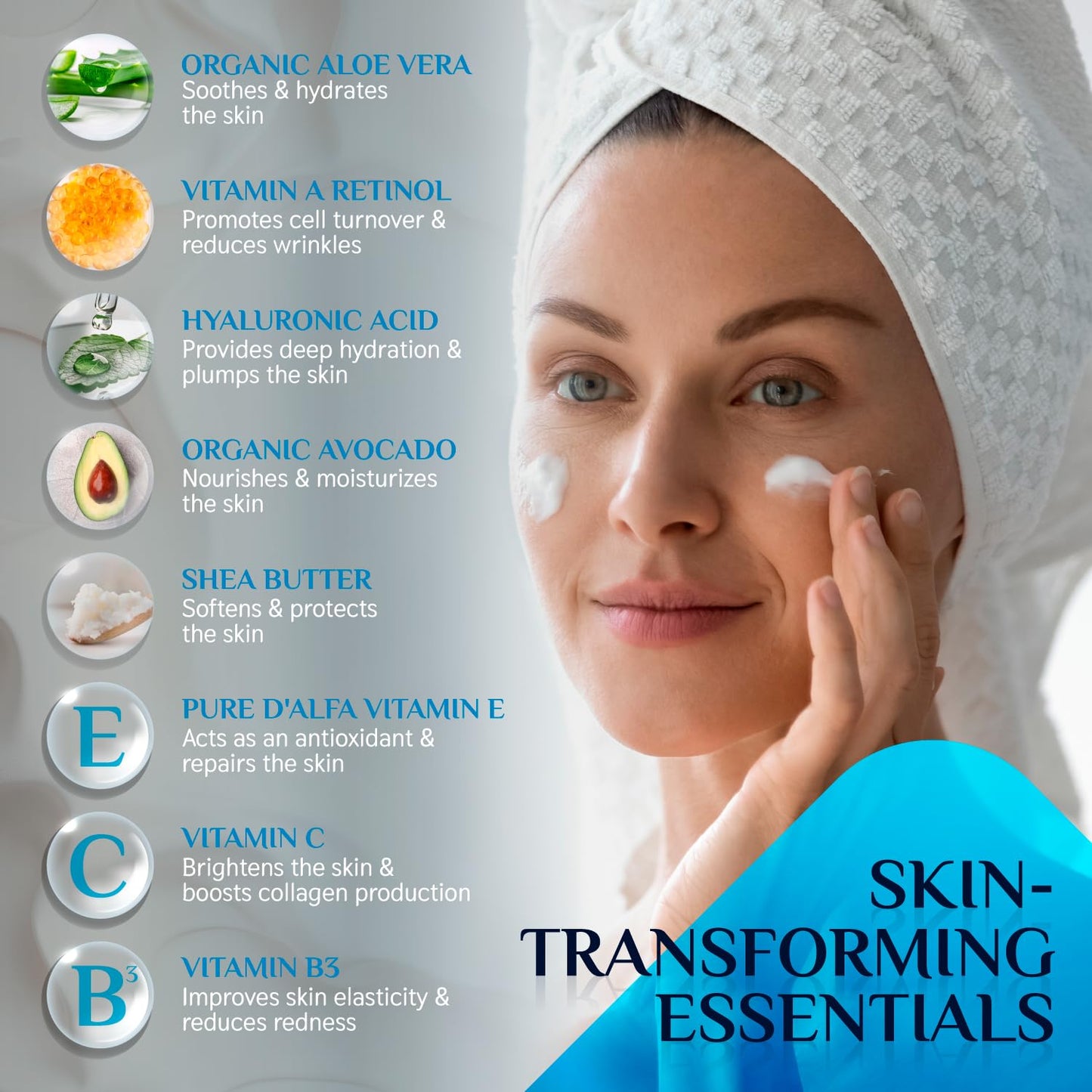 COUPLX 2-in-1 Neck Firming Cream & Face Moisturizer for Women, Anti-Aging Retinol Cream with Vitamin E & C Serum, Skin Tightening Face Lotion for Neck & Face, 2 fl oz