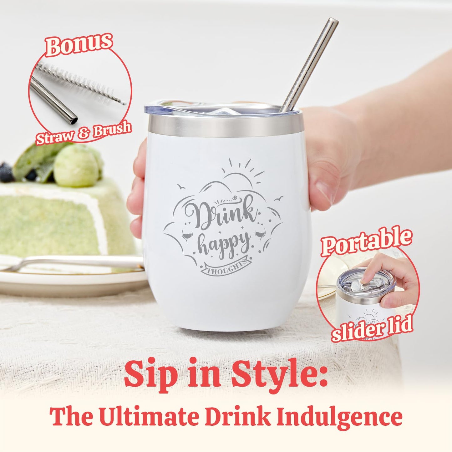 Gifts for Women Bath & Body Rose Spa Gift Sets for Birthday, 8 Pcs Gift for Women, Self Care Kit for Tumbler, Eye Mask, Christmas Gifts