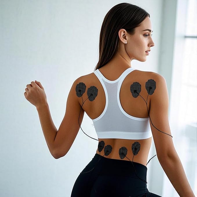 20 Pack TENS Unit Electrode Pads with Wire Cable Combination Set. Reusable Premium Hydrogel Self-Adhesive TENS Unit Replacement Pads, Compatible with Belifu, AVCOO, NURSAL, TENS 7000, AUVON, Neocarbon